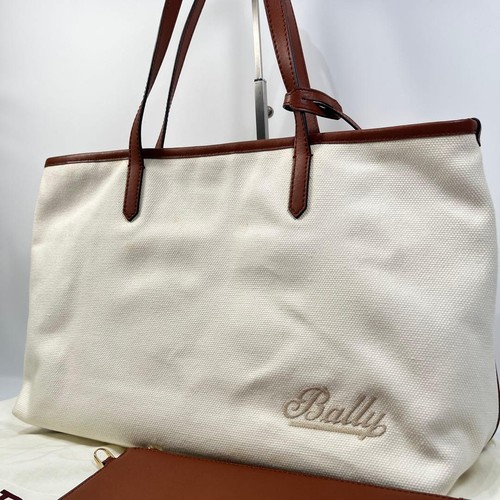 Bally beige canvas tote - bally,