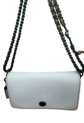 Coach white leather - leather, crossbody