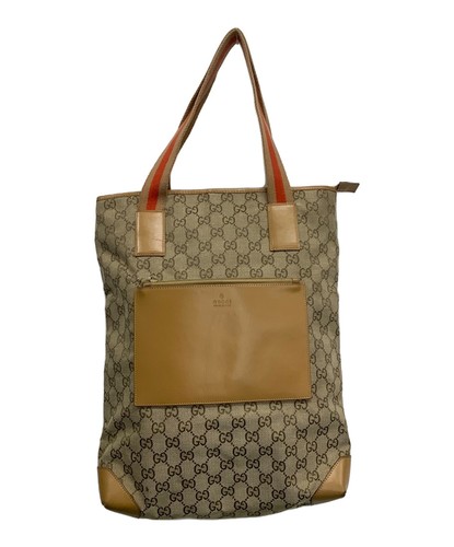 Gucci canvas tote - beige, gg