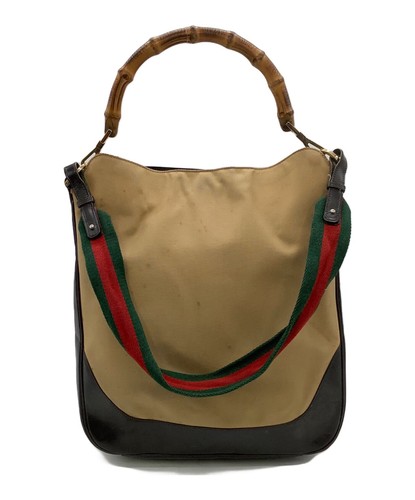 Gucci bamboo handbag - bamboo, 2way