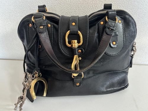 Chloe handbag leather black - handbag,
