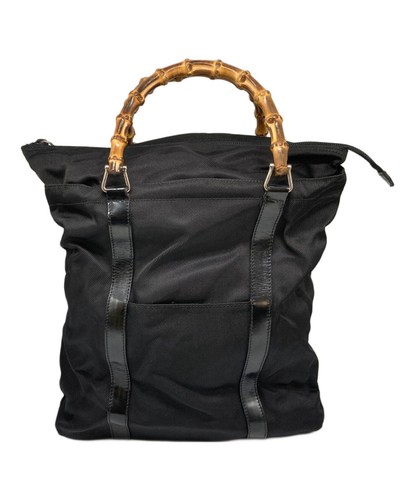 Gucci bamboo tote bag black - tote,