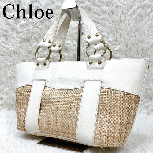 Chloe tote bag handbag straw - chloe,