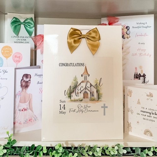 First holy communion gift bag - first,