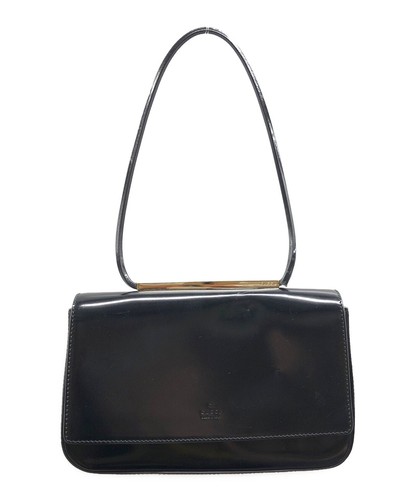 Gucci enamel handbag - gucci, black