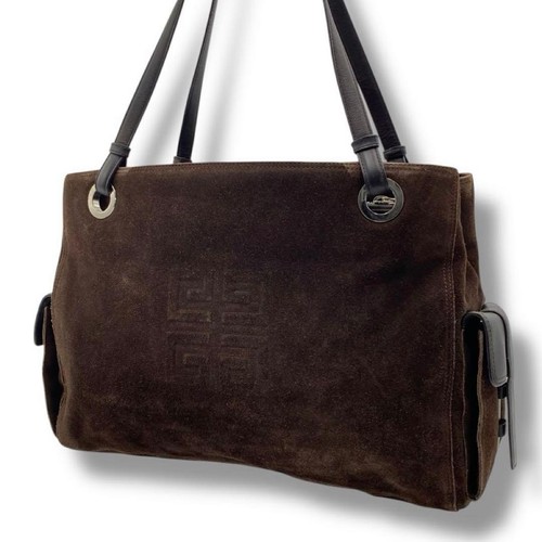 Givenchy suede tote bag brown - givenchy,