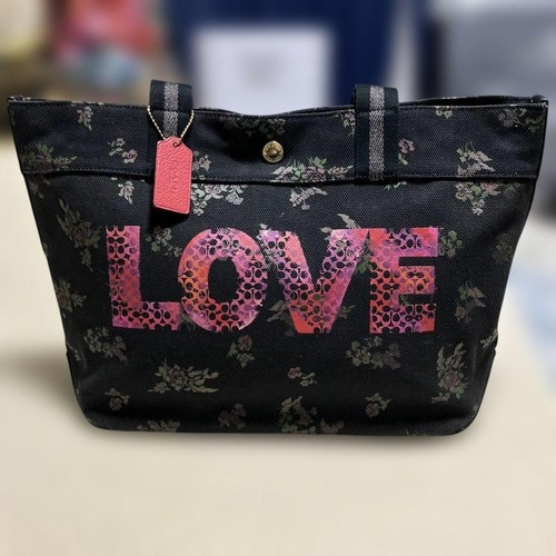 Coach floral canvas tote bag - canvas,
